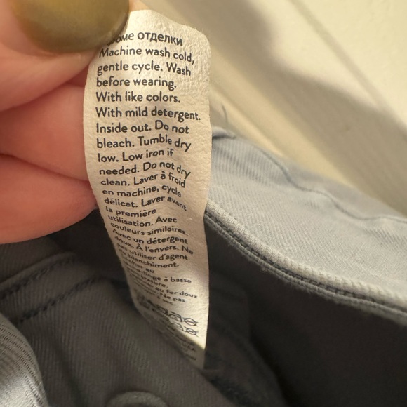 SPANX Coastal Blue Twill Shorts Size 3X - Picture 3 of 12